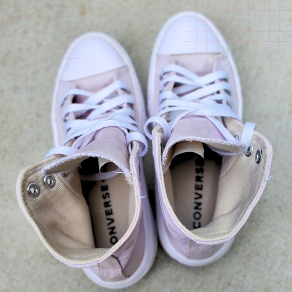 Converse Chuck Taylor All Star Move Platform High Womens Shoe Pale Amethyst Sz 6 - Picture 7 of 12
